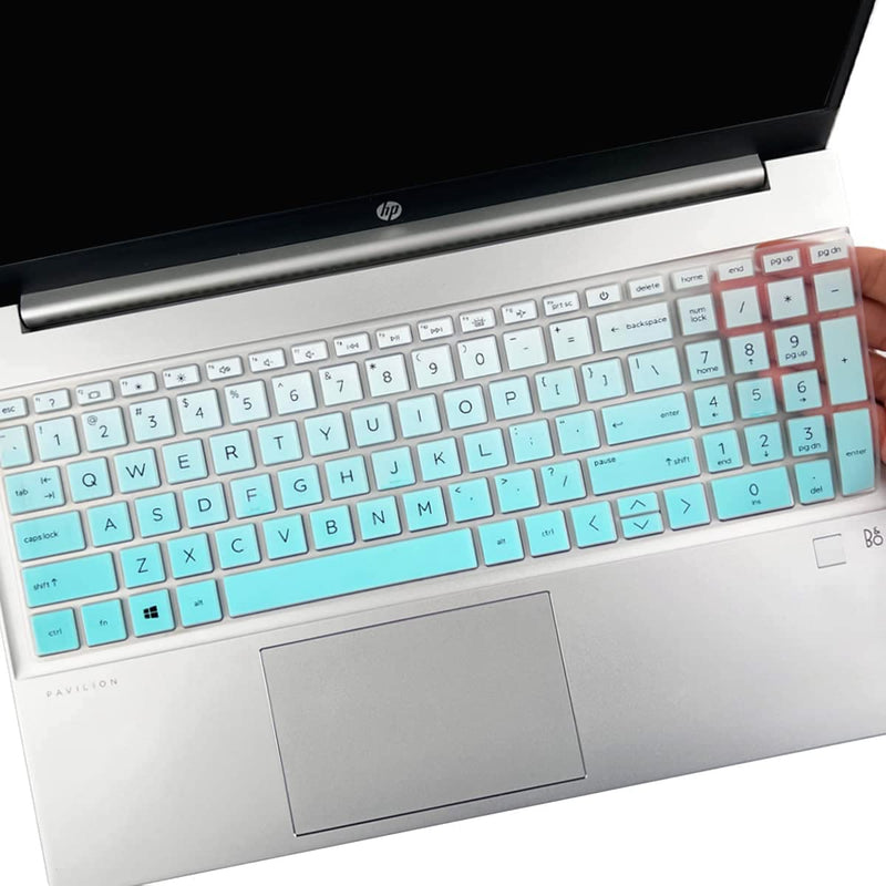 Keyboard Cover for HP Pavilion 17 & HP Laptop 17 17t 17z 17-cn 17-cp 17t-cn000 17-cp0013dx cp0035cl cp0025cl cp0076nr cp0056nr 17-cn0053cl cn0065cl cn1053cl cn0021nr cn0013dx, HP 15-eg/eh/er MintGreen