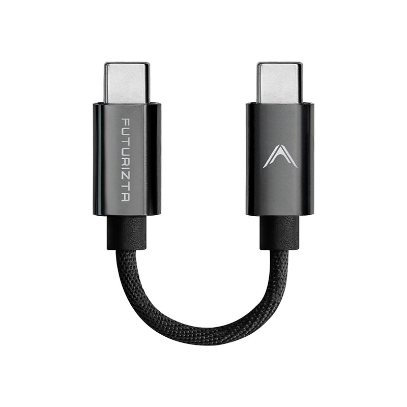 Zeus-X Short USB-C to USB-C Cable 0.33ft/0.1m 60W 20V/3A Type-C Fast Charging Cable QC3.0 QC4.0 Compatible with Samsung, OnePlus, Google Pixel, iPad Pro 0.1 Meters