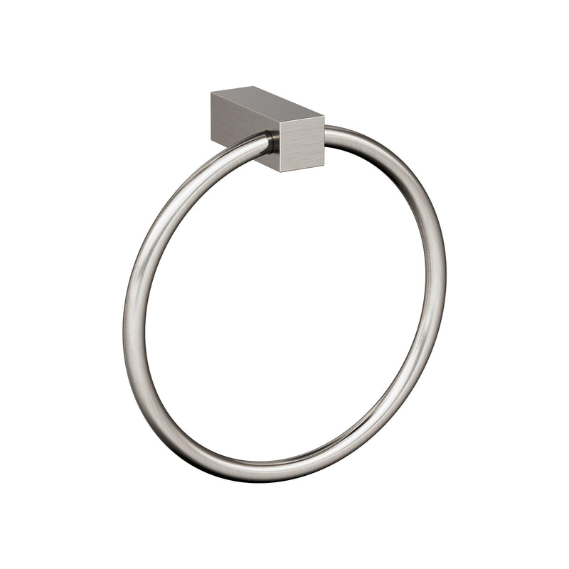 Amerock | Towel Ring | 6 1/2 inch (165 mm) | Satin Nickel | Monument | Towel Holder | Bath Hardware | Bathroom Accessories Brushed Nickel