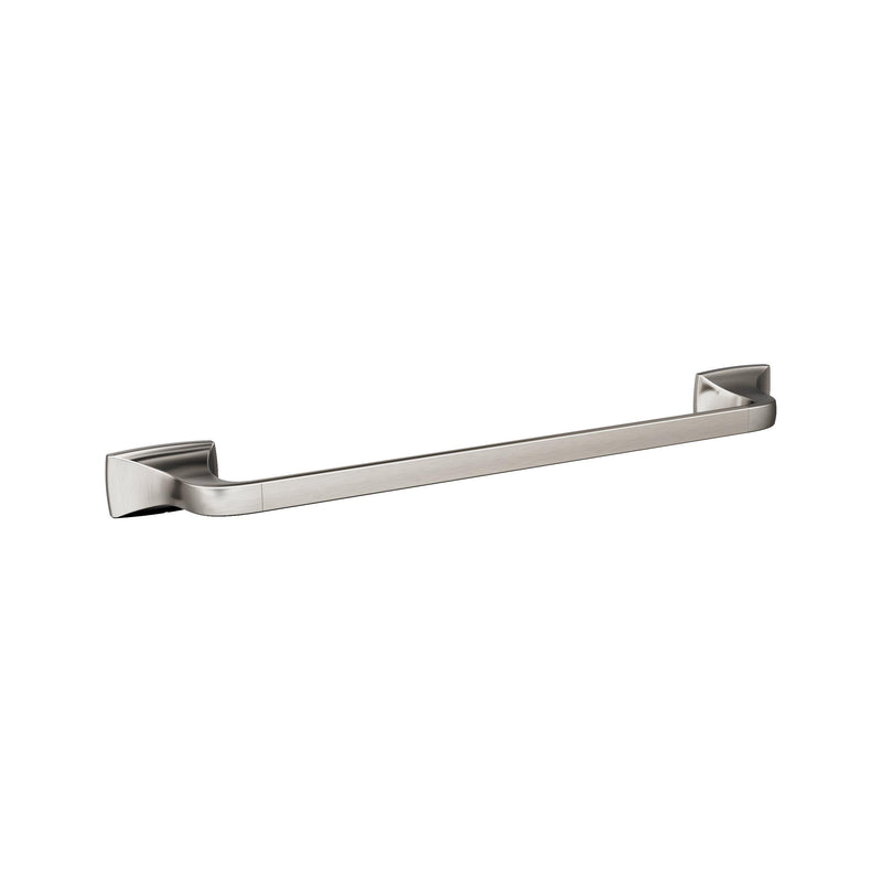 Amerock | Towel Bar | 18 inch (457 mm) | Satin Nickel | Highland Ridge | Towel Holder | Bath Hardware | Bathroom Accessories Brushed Nickel
