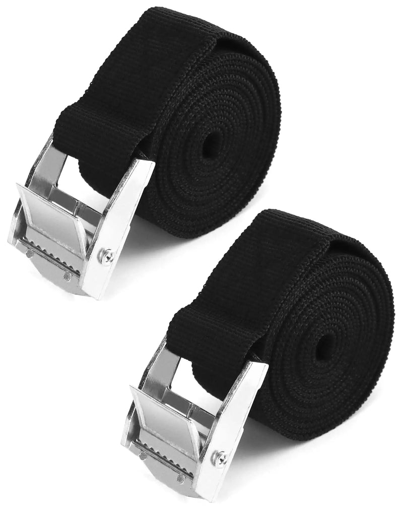 QWORK Safety Lashing Kit, Battery Box Retaining Strap Kit Large Retaining Strap for Batteries, Coolers and Fuel Tanks, Effectively Prevents Equipment from Slipping