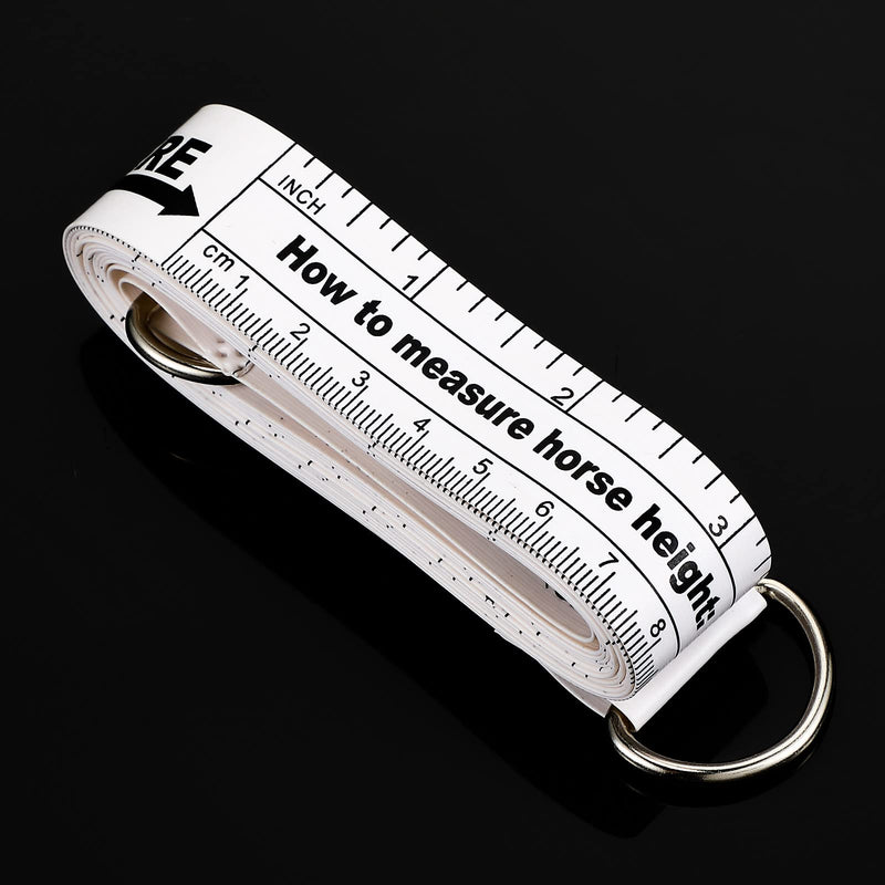 Horse Measuring Tape for Height and Weight Multifunctional Horse Weight Tape Portable PVC Weight Tape Measure for Horses, 8.2 Feet Long
