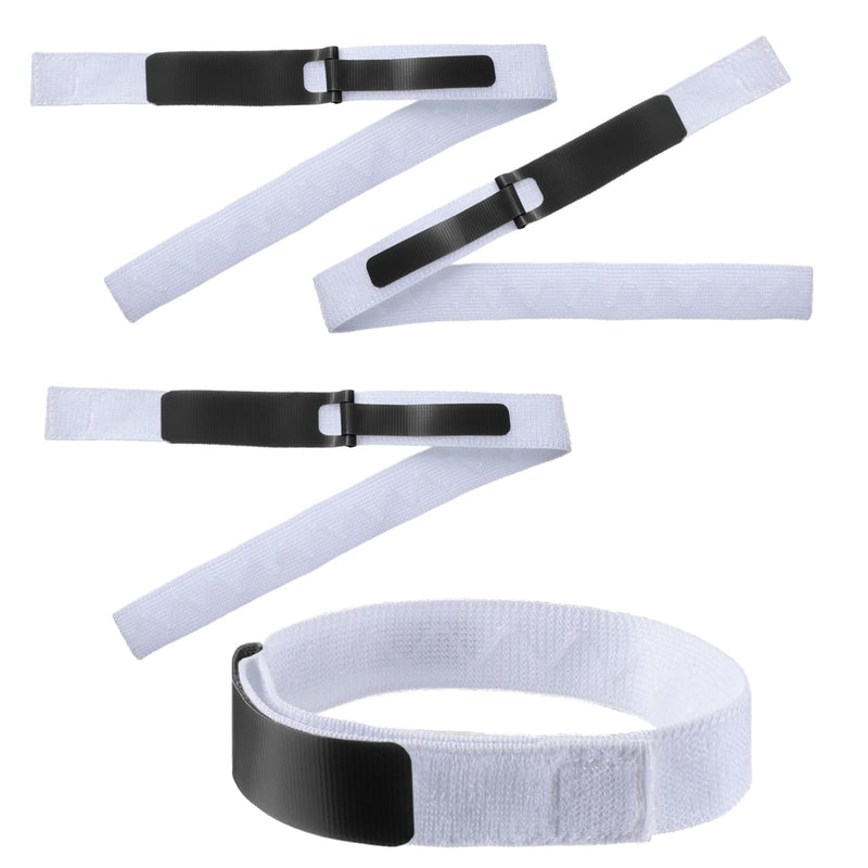 4 Pieces Catheter Supplies Foley Catheter Stabilization Device Holder Urinary Legband Leg Strap Tube Holder Anti Slip Anti Irritation Silicone Grip (Black) Black