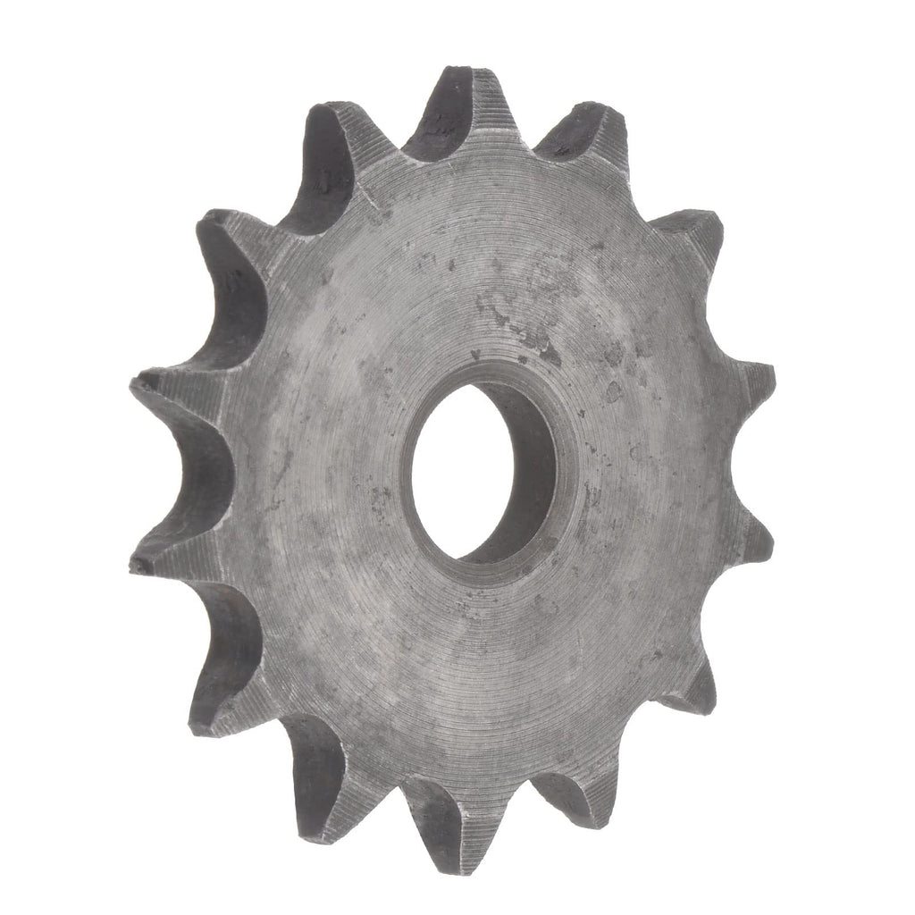 uxcell 14 Tooth Flat Chain Sprocket A Type, 3/8" Pitch, 10mm Bore C45 Carbon Steel for ISO 06B Chains 45mm