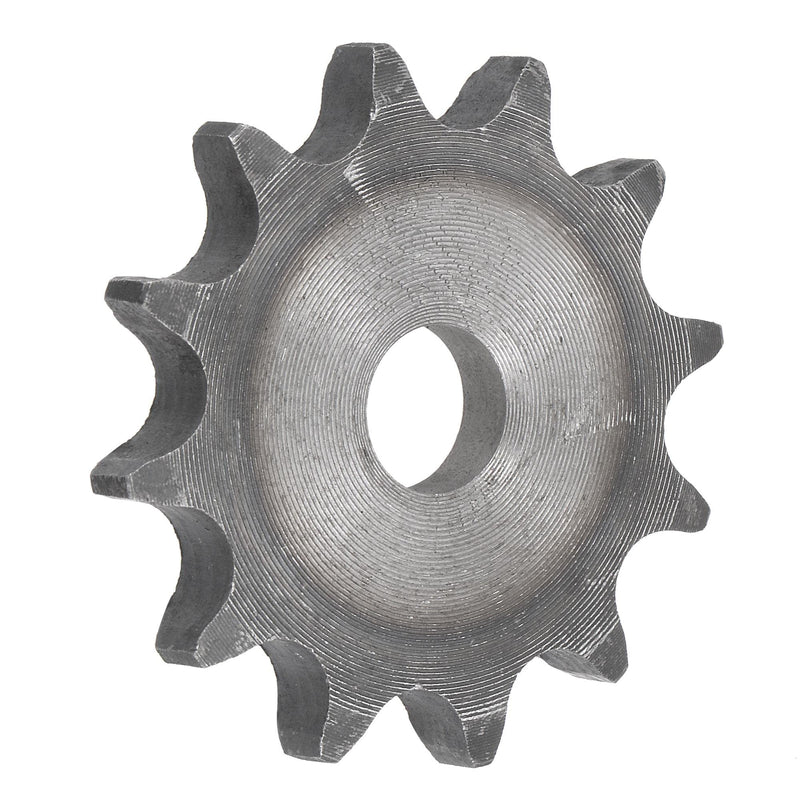 uxcell 12 Tooth Flat Chain Sprocket A Type, 40 Chain, 1/2" Pitch, 12mm Bore A3 Carbon Steel for ISO 08B Chains 53mm