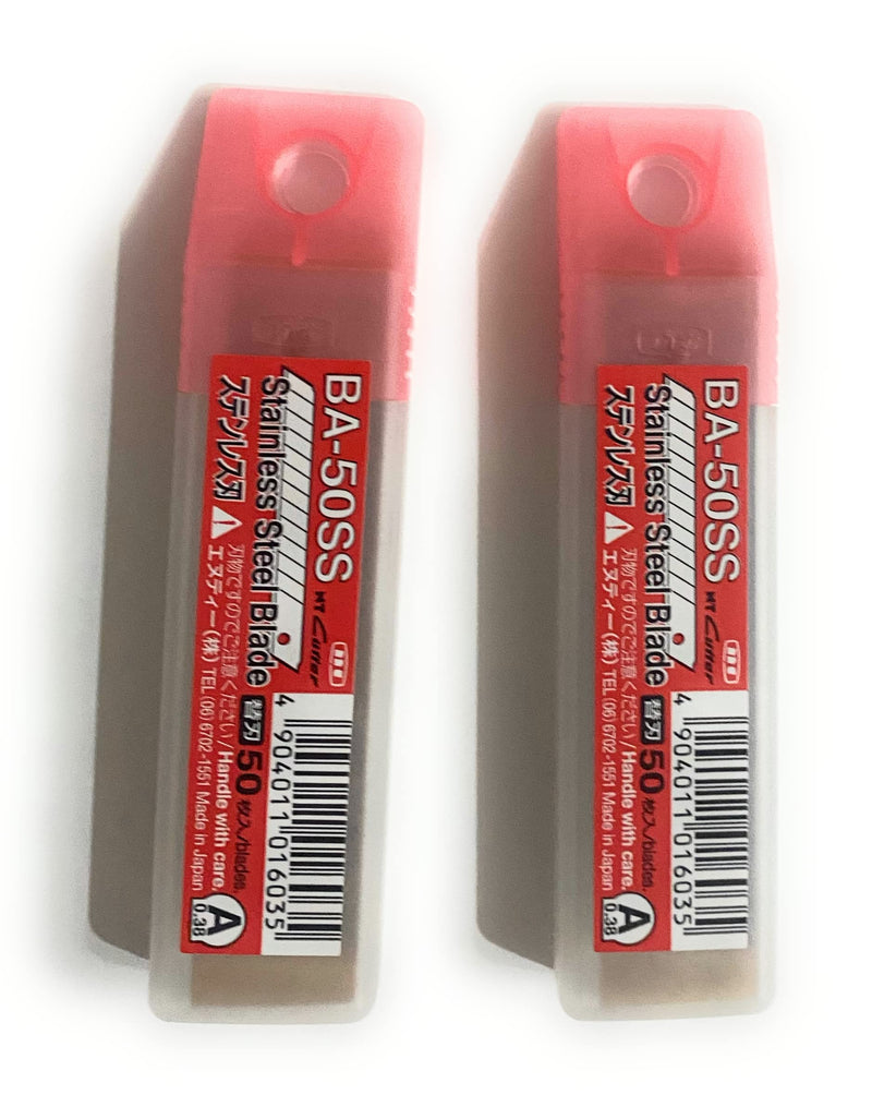 NT-00101 - (Case of 2 units) NT BA-50SS Stainless Steel Snap Blades (50 blades per unit)