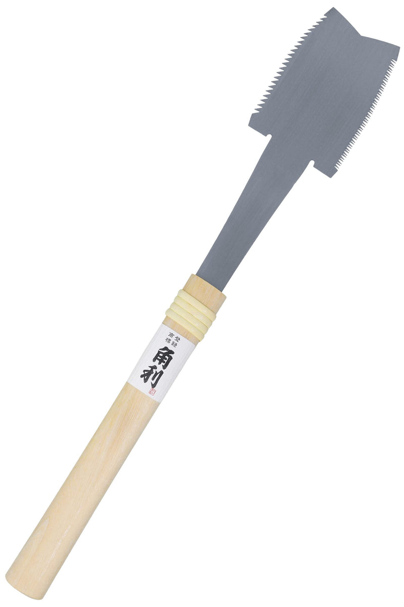 KAKURI Azebiki Saw 3-1/2" Japanese Curved Hand Saw for Woodworking, Ryoba Double Edge Blade, Rip & Crosscut Hand Saw for Hole, Groove Cutting, Made in JAPAN