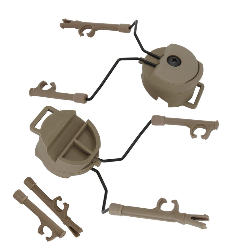 ARC Adapter Rail Mounting of Tactical Headset Compatible with Comta Headset and Helmet with ARC Rail DE