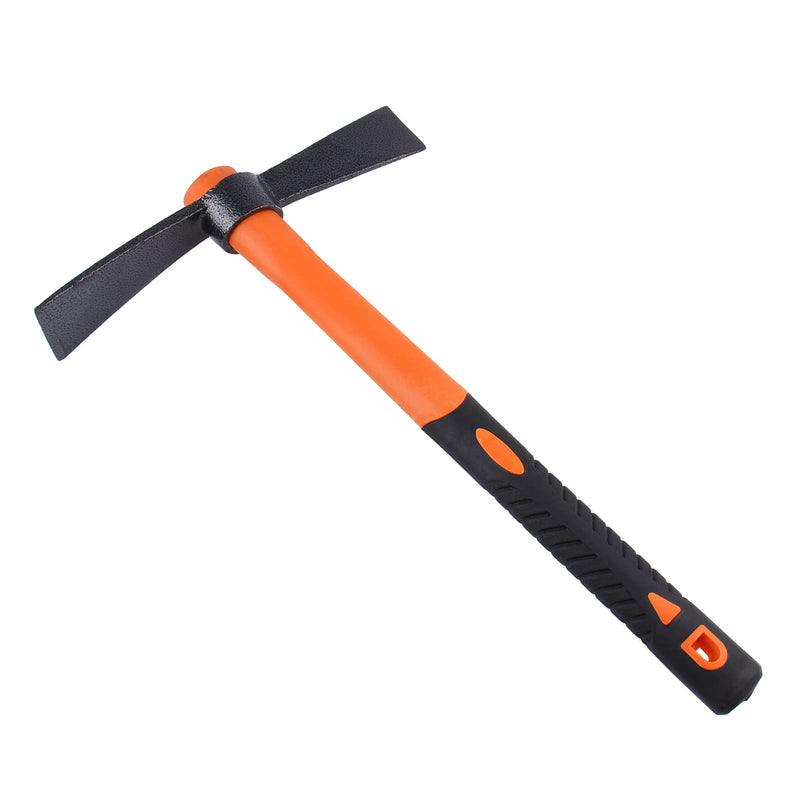 LUBAN Dual Head Axe Hoe with Heavy Duty Forged Adze and Ergonomic Non-Slip Handle for Gardening, Hunting, Landscaping Outdoor 39mm/15-Inch