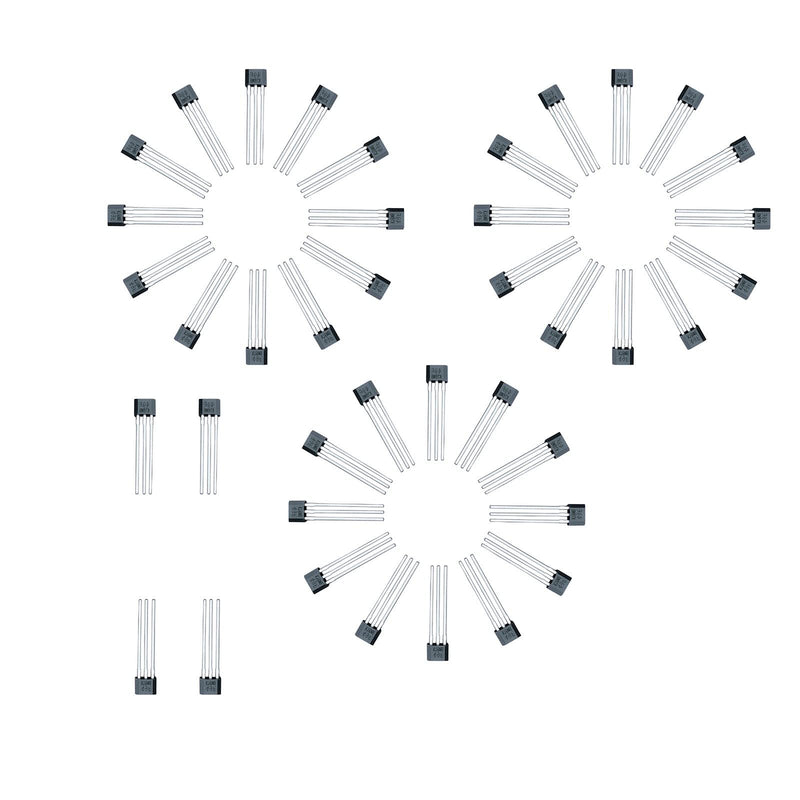 40x 41F TO-92S Bipolar Hall Effect Sensor Magnetic Detector SS41F 0H41 SH41 S41 3 Pins Sensor for Electric Vehicle Motor Industrial Applications