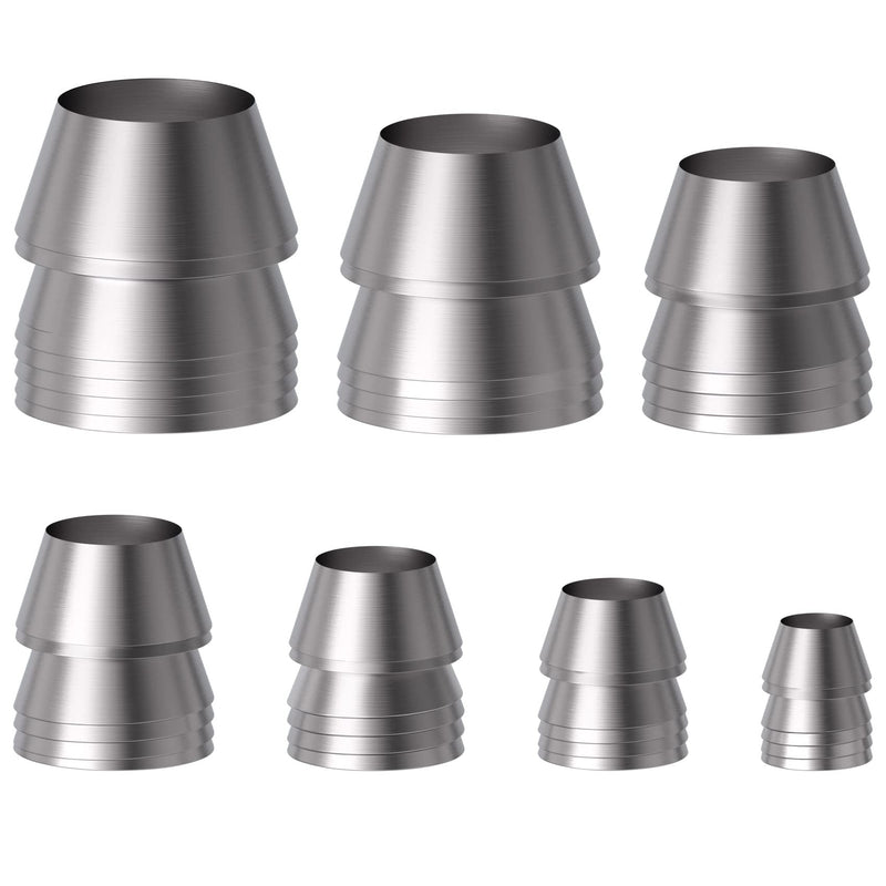 PAGOW 7 Pack Safety Round Handle Wedges, Mauls Handle Wedge Kit, Conical Handle Steel Wedges for Hammer Axe ( 0.30 inch / 0.4 inch / 0.47 inch/ 0.54 inch / 0.62 inch / 0.71 inch / 0.78 inch )