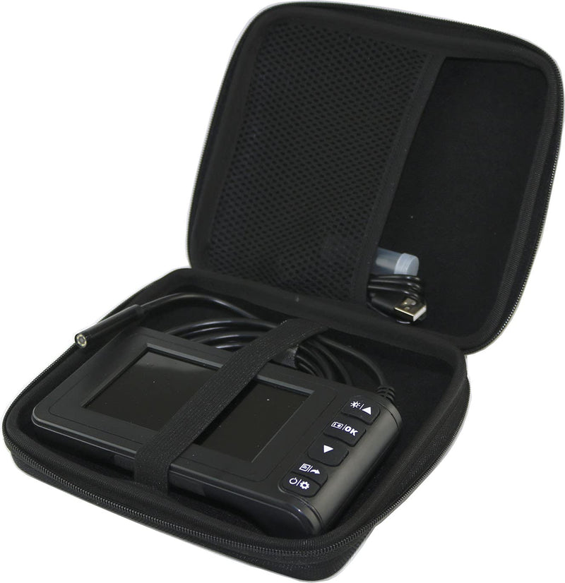 Maoershan Hard EVA Travel Case fits SKYBASIC Industrial Endoscope Digital Borescope Snake Sewer IP67 Waterproof Screen HD Inspection Camera (Case Only)