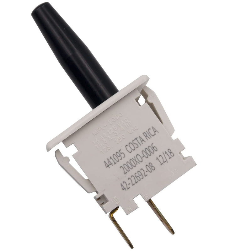 Supplying Demand 42-22692-08 HVAC Furnace Push Button Door Switch Replacement 1/4 Inch Quick Connects