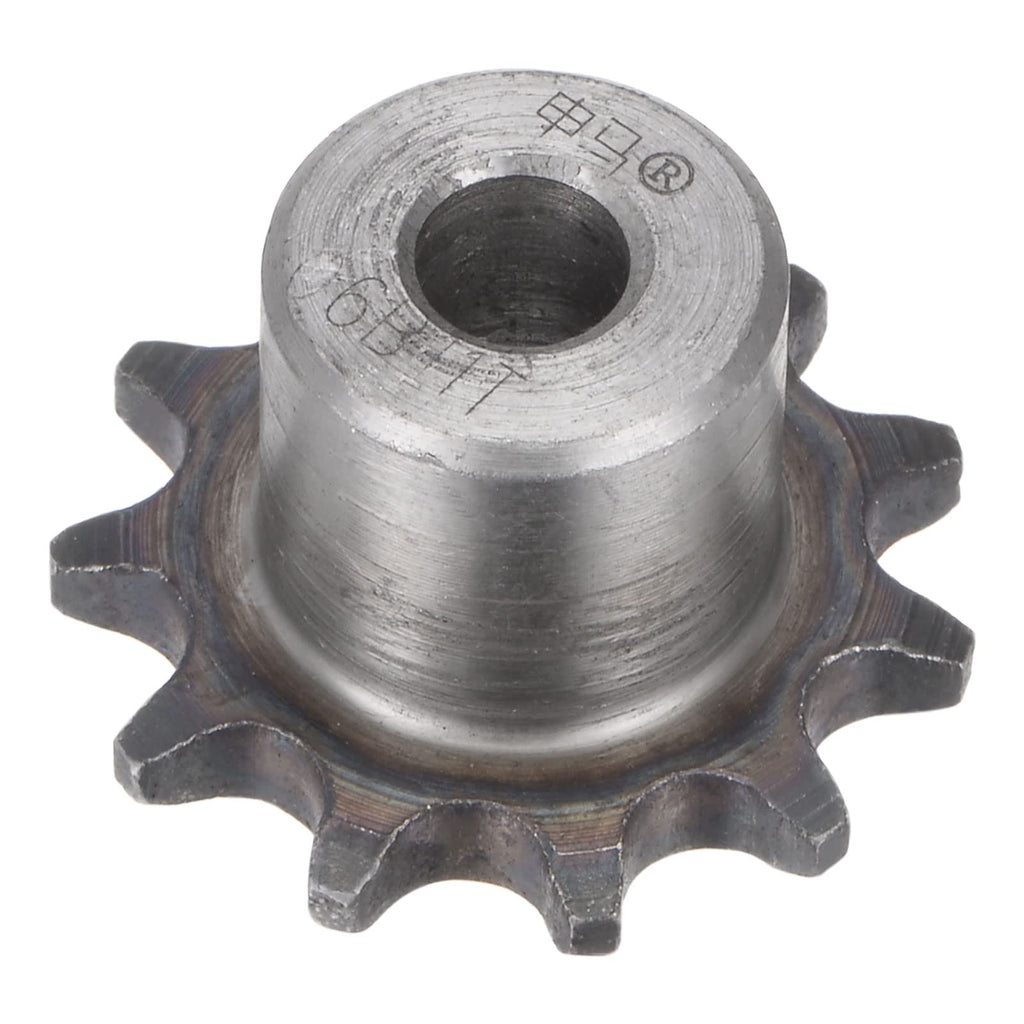 uxcell 11 Teeth Sprocket Type B Single Strand 3/8" Pitch, 8mm Bore A3 Carbon Steel for ISO 06B 36mm