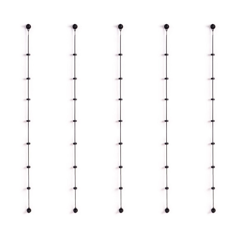 PATboard Column dividers - 5 Black PATlanes - Row Divider for Scrum kanban Board - Magnetic