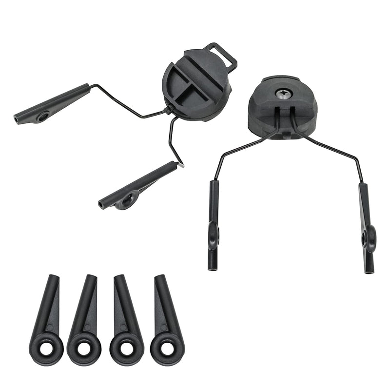 ARC Rail Adapters Accessories for Walker Electronic Earmuffs,1Pair Black Mounting Adapter