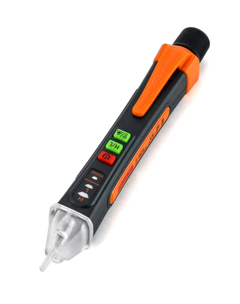 QWORK Non-Contact Voltage Tester, AC 12V-1000V/48V-1000V Electrical Tools Electrical Tester Buzzer Alarm for Live/Null Wire Tester Judgment, Wire Breakpoint Finder