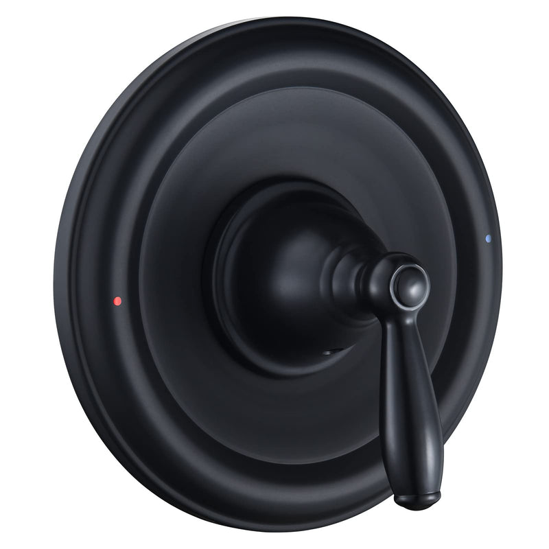 Pressure Balancing Tub and Shower Trim Kit, Compatible with Moen Posi-Temp Valve, Matte Black