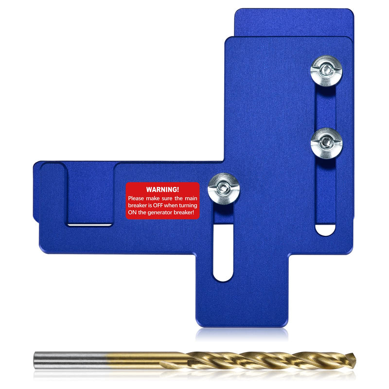 LATING Generator Interlock Kit for Murray or Siemens 150 or 200 Amp Main Panels with 7/8 to 1 1/4 Inches Spacing - Anodized, Blue