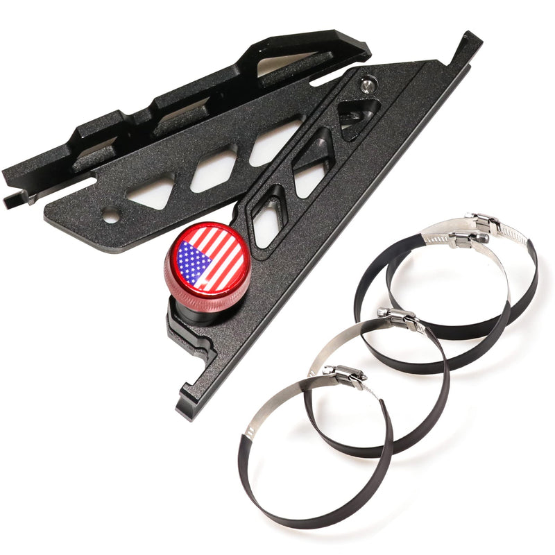 RERPRO Quick Release Fire Extinguisher Mount Brackets Holder Compatible with Jeep Wrangler UTV Polaris RZR Ranger Truck Aluminum Adjustable Roll Bar Fire Extinguisher Mount Bottle Holder Kit