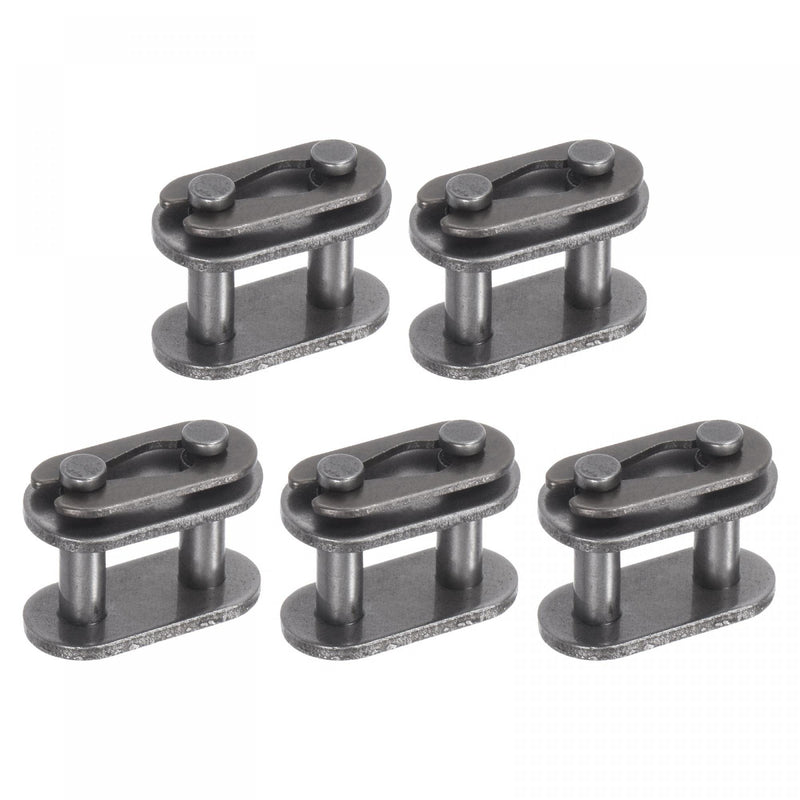 uxcell 5Pcs Chain Master Connector Link Roller, 3/8" Pitch Carbon Steel, Standard Connecting Split Links for 06B Chain