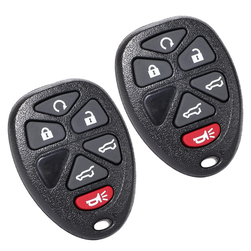 Key Fob Replacement Fits for Chevy 07-16 Acadia | 07-14 Suburban Tahoe | 07-13 Silverado, GMC 07-16 Acadia |07-14 Yukon |07-13 Sierra |08-15 Savana, Cadillac 07-14 Escalade | 07-09 Suzuki XL-7, Set 2