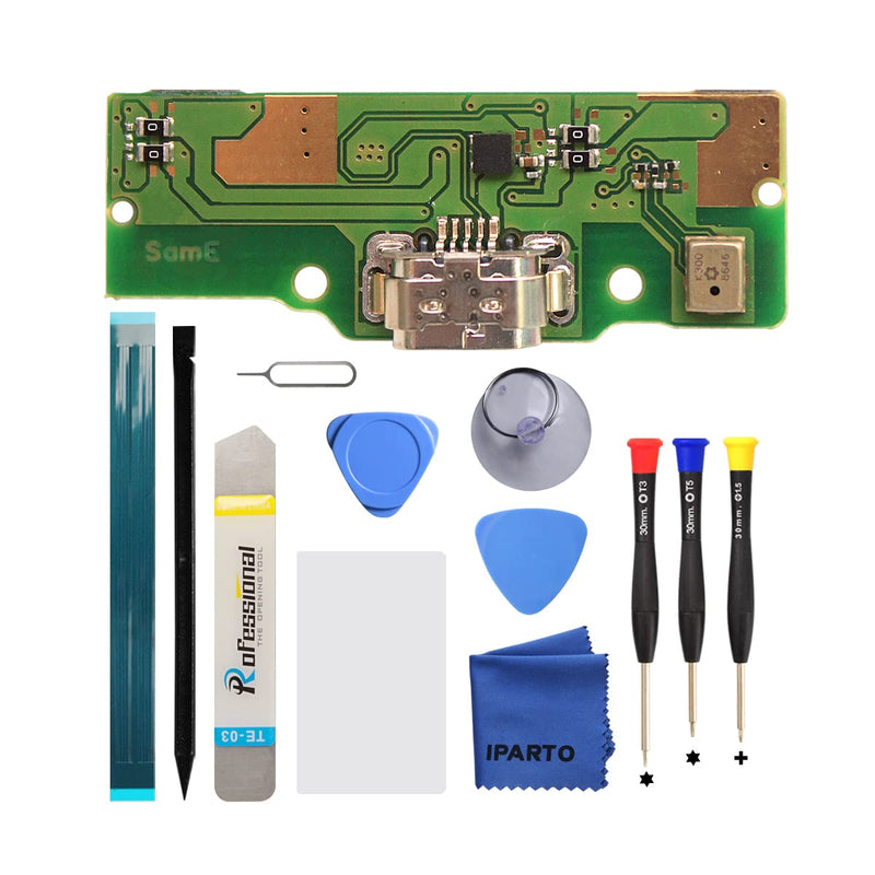 iParto Charging Port Replacement for Samsung Galaxy Tab A 8.0 2019 SM-T290 SM-T295 Charging Port Replacement Kit for Galaxy Tab A 8.0 T290 T295 USB Flex Dock Connector Replacement