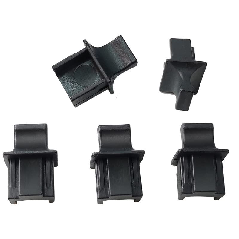 SHANFEILU RJ45 Female Jack Anti Dust Cover Cap Protector Protect Ethernet Hub Port for Laptop Router Switch 25 PCS(Black Large)