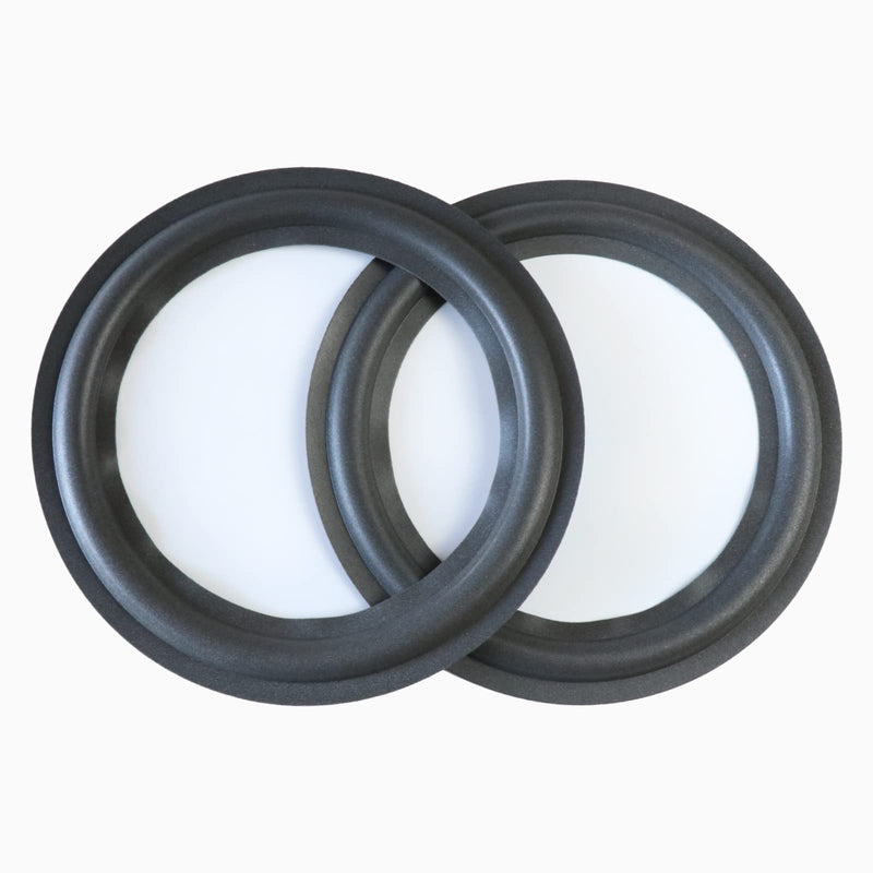 SPATHIPHYLLUM Rubber Ring 2PCS 6.5Inch Black Speaker Rubber Foam Edge Surround Rings Repair Kit for Speaker Repair or DIY