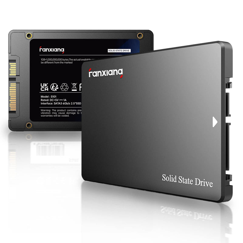 Fanxiang S101 250GB SSD SATA III 6Gb/s 2.5" Internal Solid State Drive, Read Speed up to 550MB/sec, Compatible with Laptop and PC Desktops(Black) Common Model