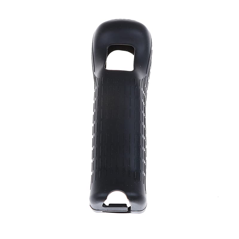 1 x Silicone Soft Cover for Wii Game Controller Soft Silicone Cover Case Protective Sleeve for Wii Remote Controller Protection (Black) Black