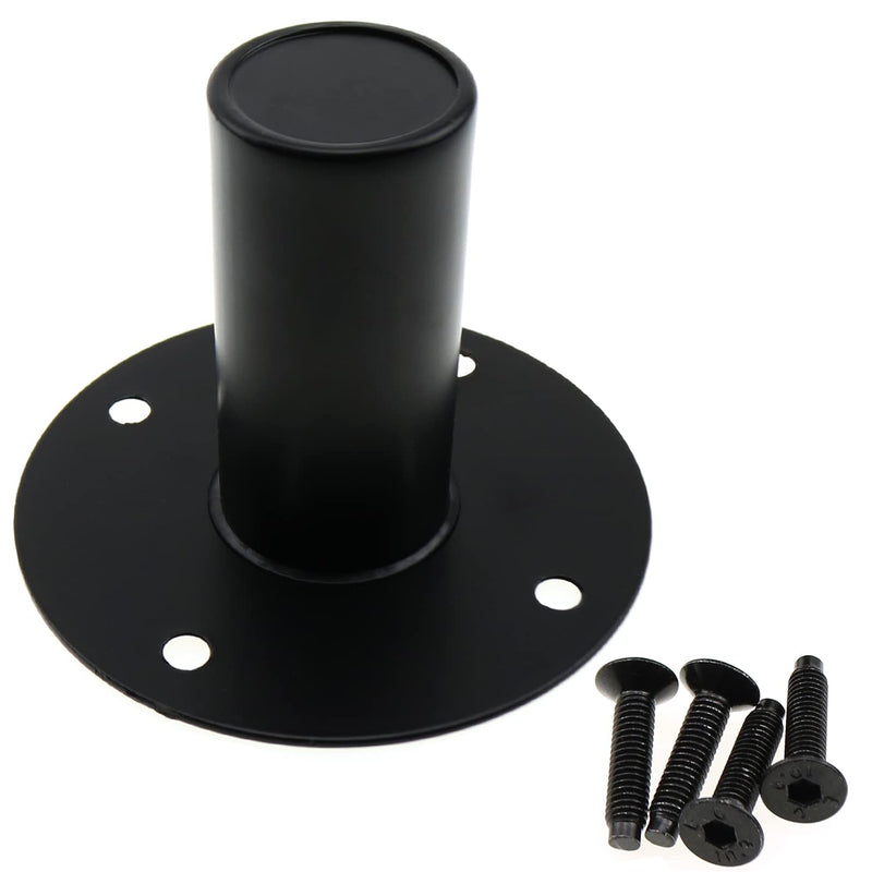 Speaker Stand Top Hat E-outstanding 4.21x3.34Inch Black Metal Speaker Mount Stand Top Bracket Speakers Repair Parts Accessories DIY Home Theater, Speaker Cabinet Pole Mount