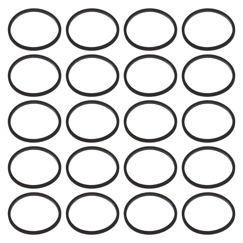 eMagTech 20PCS Optical DVD Drive Belt Compatible with Xbox 360/Slim Consoles Fix Stuck Drives Replacement Belt Ring Silicone Black