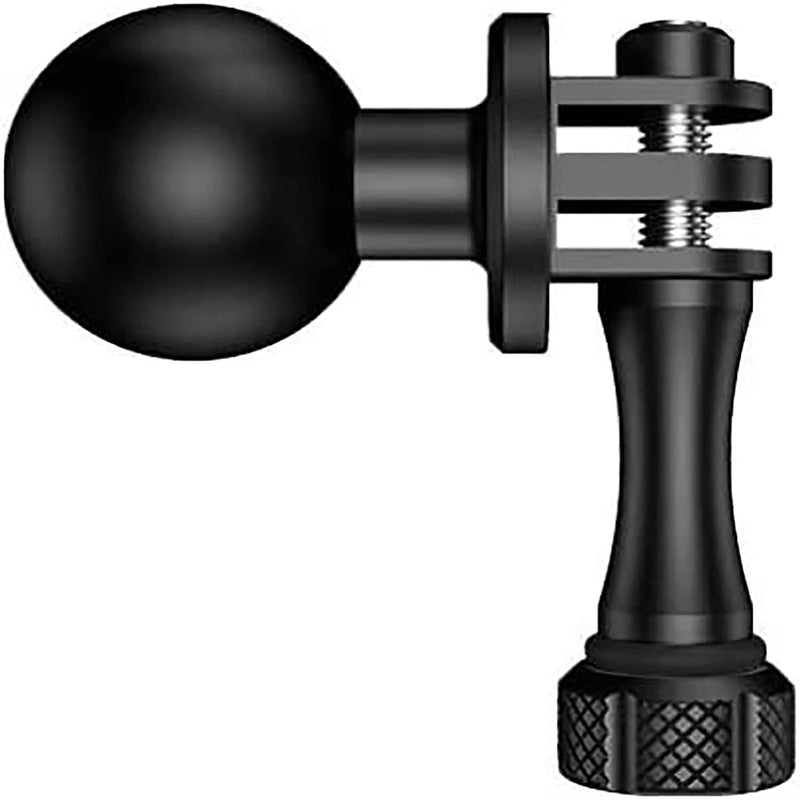 1" Ball Mount Adapter for Garmin/GitUP/Coyote/AKASO/Gopro Hero Sport Camera, Camera Bracket Compatible with RAM Mounts, 360 Degree Rotating Ball Head Mount (R15) *1 Black R15-1