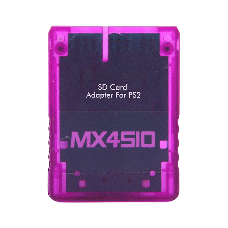 MX4SIO SIO2SD SD Card Adapter for PS2, Memory Card Expansion for SIO Replacement Memory Card Reader for PS2 Fat Console(Purple) Purple