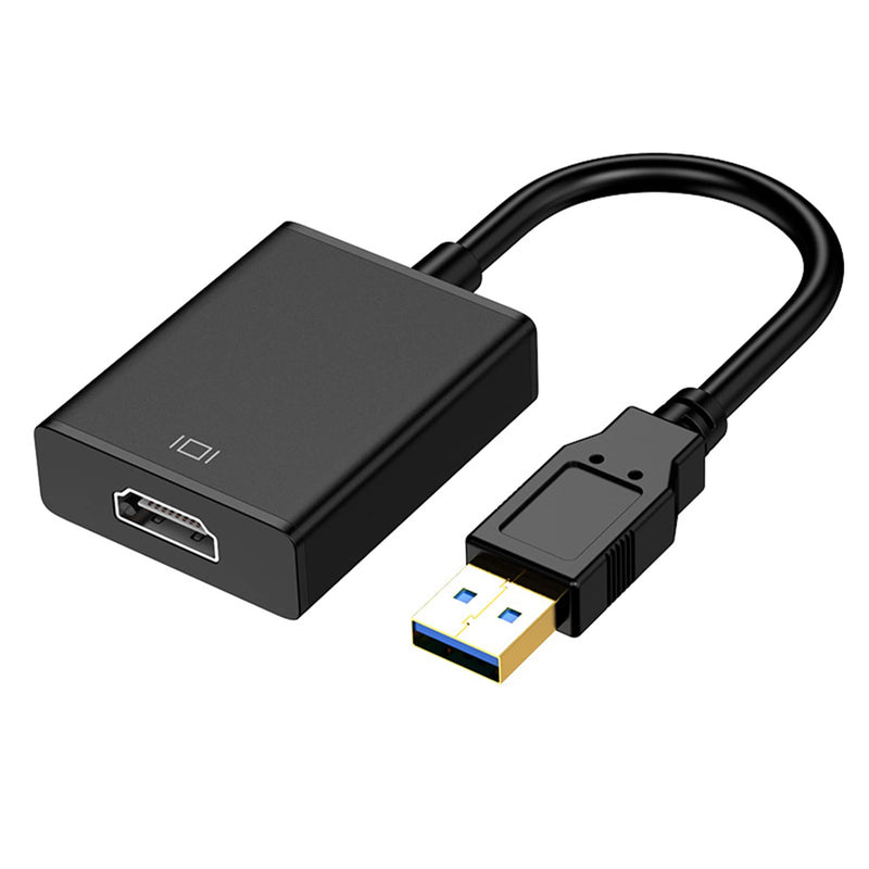 USB to HDMI Adapter for Monitor Windows 11 / 10 / 8, HDMI USB Converter for Laptop Mac MacBook pro, USB 3.0 USB 2.0 HDMI Cable Multiple Monitors for Desktop PC TV 1 Pack