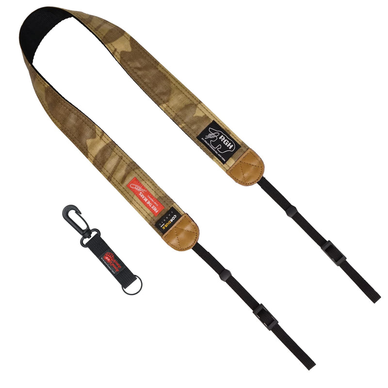 Rough Enough Vintage DSLR Camera Neck Strap for Men Women in Desert Camo Military Army Tactical Style