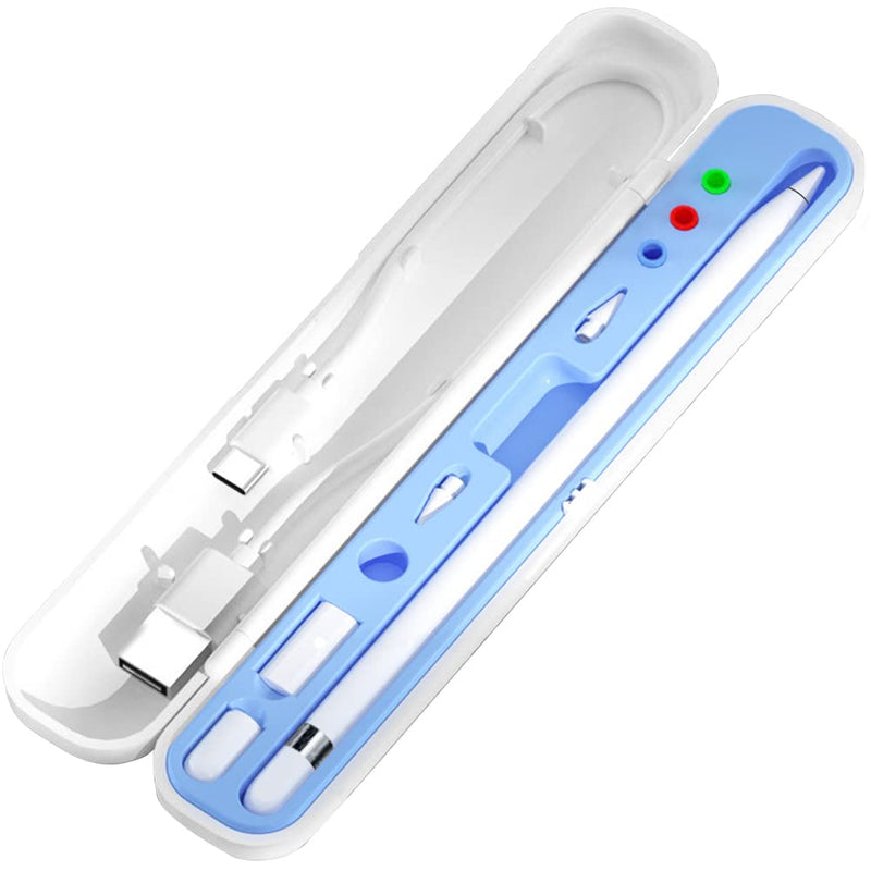 YINVA Pencil Case for Apple Pencil 2nd Generation and 1st Gen, Pencil Holder Storage Box Design for iPad Pencil Tips Accessories