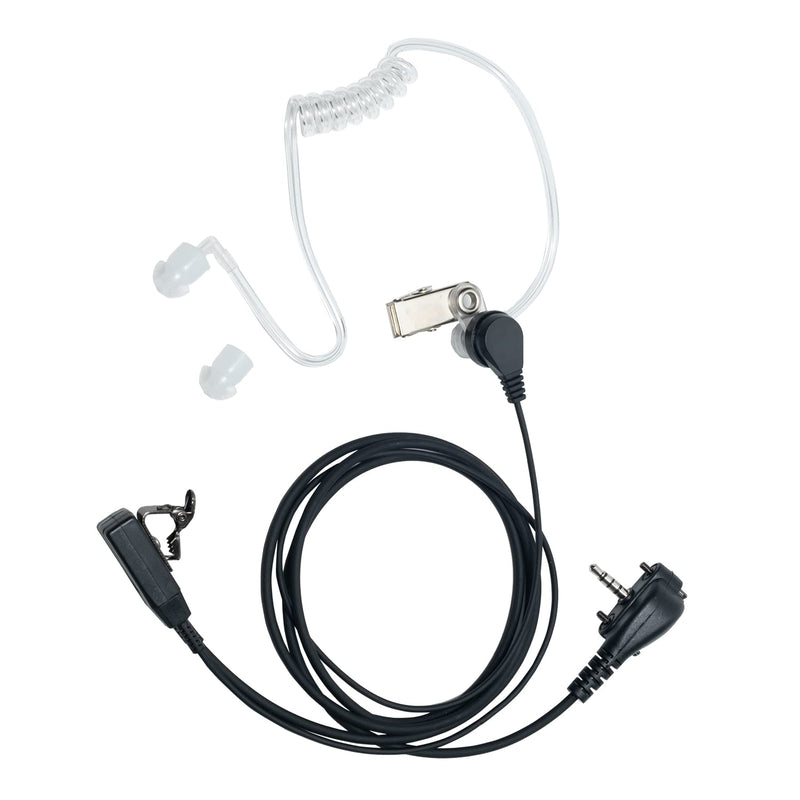 HEOPBIRD Earpiece Headset for Motorola Yaesu Vertex Standard VX-261 EVX-261 EVX-534 EVX-531 VX-231 351 354 264 454 2 Way Radio Walkie Talkie with Covert Acoustic Tube and Ptt Mic, 1 Pack 1pcs