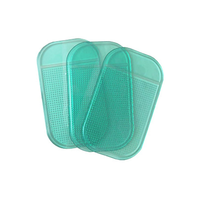 5PCS Extra-Strong Anti-Slip Pad Car Dashboard Sticky Pad Removable Silicone Gel Mat Washable Multi-Purpose PU Gel for Cell Phone Tablet (Green) Green