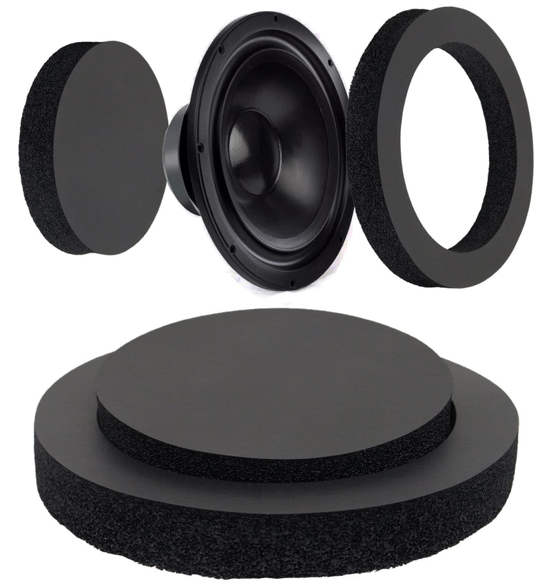 BENLIUDH Car Door Speaker Fast Rings Foam Bass Blockers, Car Universal Foam Speaker Enhancer System Kit for 6" and 6.5" Speaker 4 Pcs - Self Adhesive