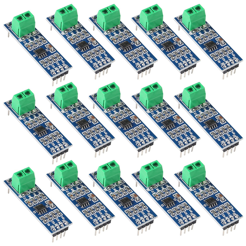 Alinan 15pcs MAX485 RS485 Transceiver Module TTL UART Serial to RS-485 MCU Development Board