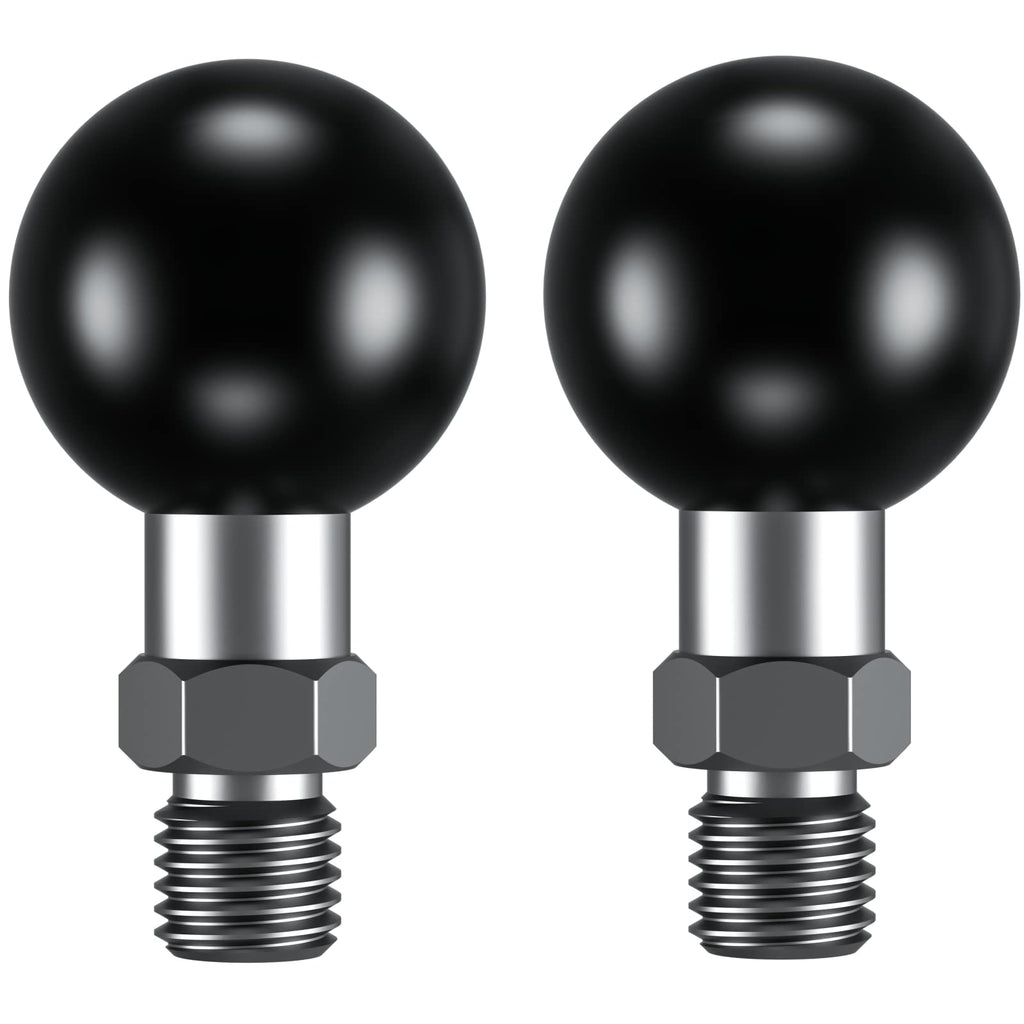 2 Pack, BRCOVAN 1'' Ball Adapter with M10 x 1.25 Threaded Post Compatible with RAM Mounts B Size Double Socket Arm