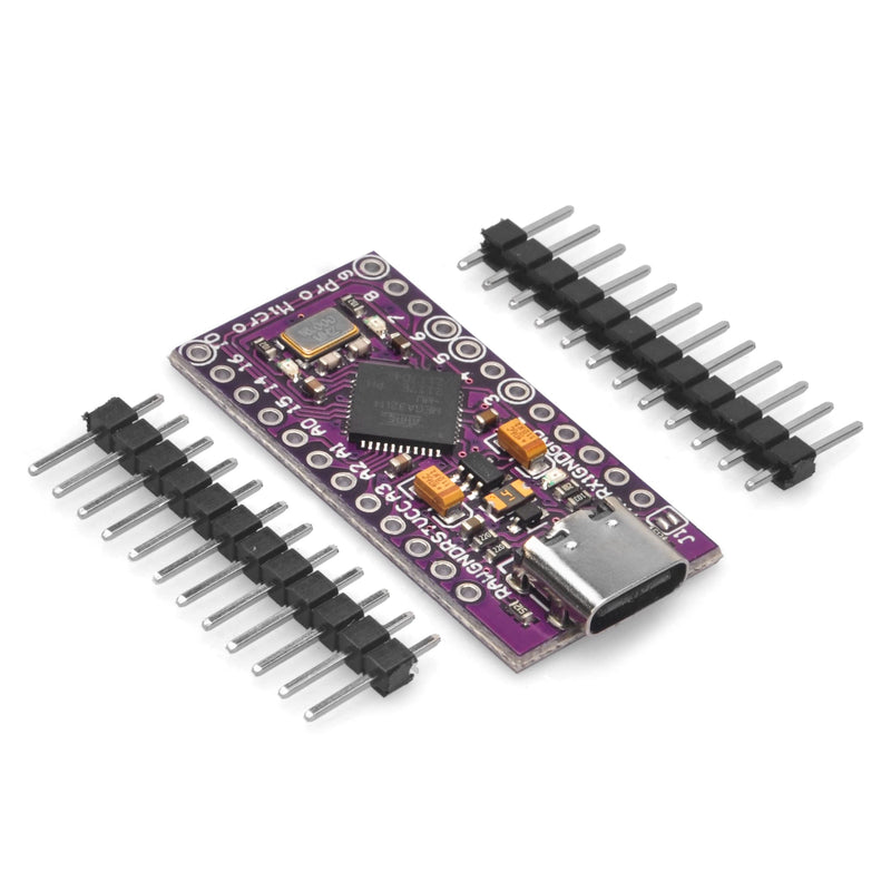 OSOYOO 1x Pro Micro Board Mega32U4 Leonardo 5V/16MHz Module Board Type C Port for Arduino x1 Pro micro