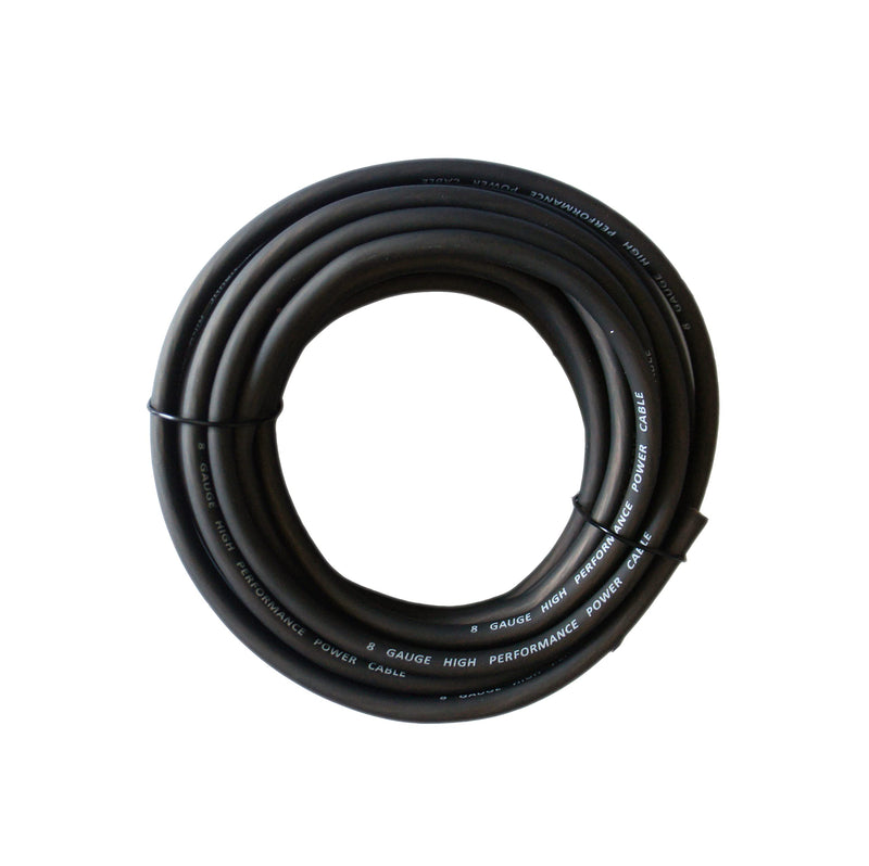 ROCK DIRECT 8 Gauge AWG CCA Automotive Wire Power/Ground Cable Battery Cable Wire, Home Speaker Stereo System, Automotive Use (25ft-Black) 8 Gauge Black-25ft