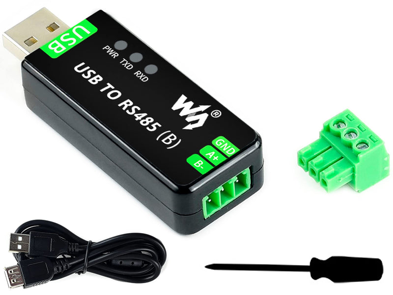 Industrial USB TO RS485 Converter Bidirectional Adapter, Original CH343G Chip Onboard TVS/Resettable Fuse/Protection Diodes,300bps-3MbpsBaudrateSupport Linux,Android,WinCE,Win10 / 8.1 / 8 / 7 / XP