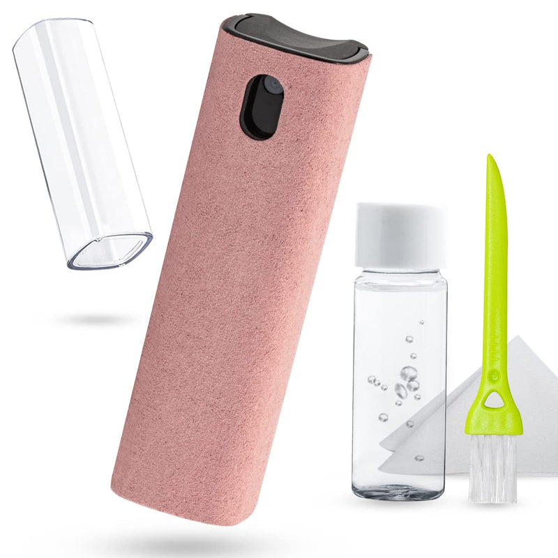 Touchscreen Mist Cleaner, walrfid Electronic Screen Cleaner for TV, Laptop, Tablet, PC, Computer Monitor LCD Flat Screens, Eyeglasses - Pink