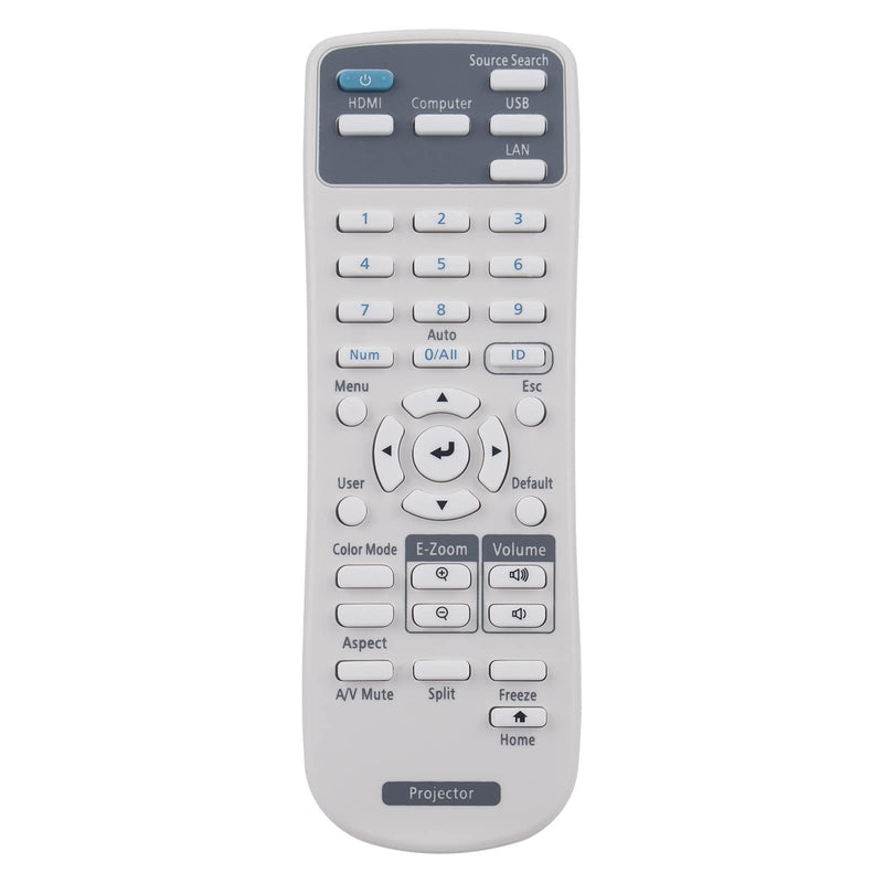 PERFASCIN Replace Infrared Remote Control Fit for Epson Projector EB-X06 EB-E01 EB-E500 EB-1485Fi EB-1480Fi EB-735Fi EB-725Wi EB-725W EB-720 EB‑L200F