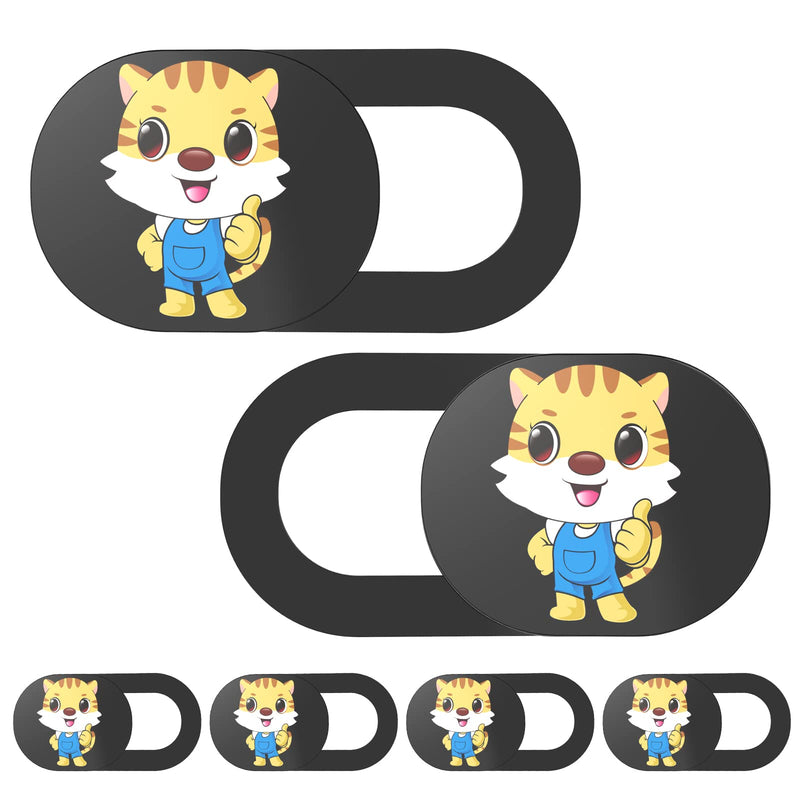 Laptop Camera Cover Slide Cute-6 PCS,Webcam Cover Slide for Laptop,Tablet, Cell Phone,Computer,PC,MacBook,iMac,iPad and More Device,Cute Cat Pattern Web Cam Privacy Cover to Protect your Privacy (Cat)