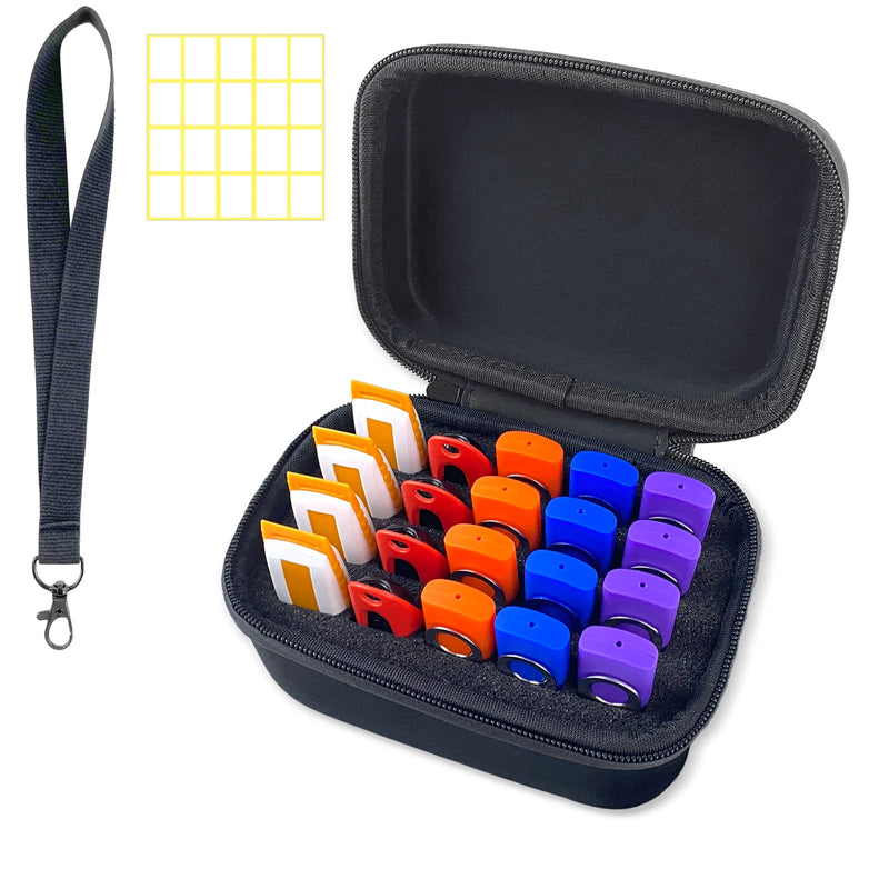 Flash Drive Case JBOS USB Holder 20 Slots Memory Stick Storage Case Hard Shell Thumb Drive Case Organizer for USB Sticks, Zip Drive Case, Jump Drive Case, USB Case (Black / 20 Slots ) 20 Capacities